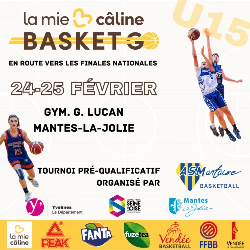La Mie Câline Basket Go réunit les prodiges du basketball à l'AS Mantaise le 24 février 2024