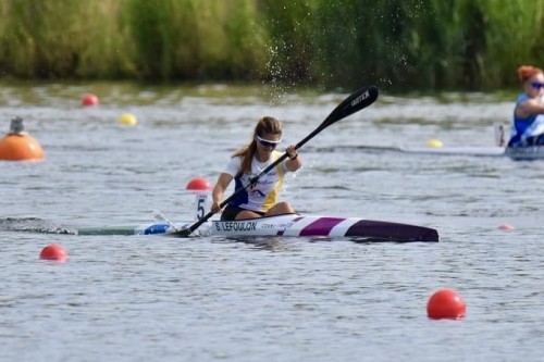 Salya LEFOULON en course à Gravelines