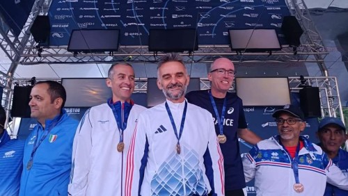 Podium des athlètes Master aux mondiaux 2024