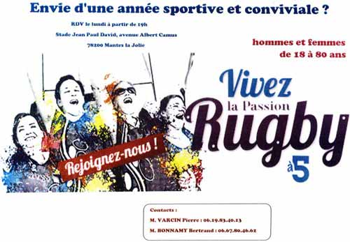 Rugby à 5 Octobre 2016 Mantes la Jolie