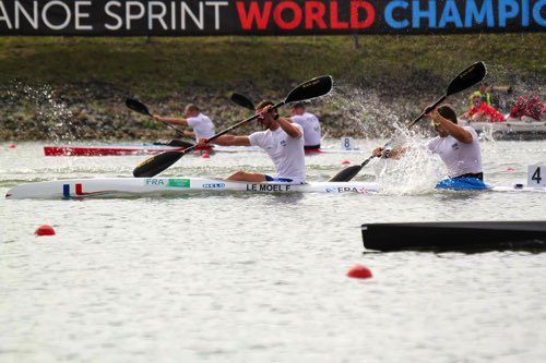 Franck LE MOEL Championnat du Monde Racice 2017 canoe kayak K2 200m